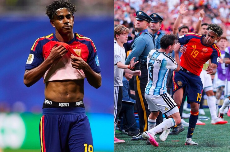 Yamal giúp một thương hiệu thời trang "cháy hàng" vì để lộ... quần lót ở chung kết World Cup
