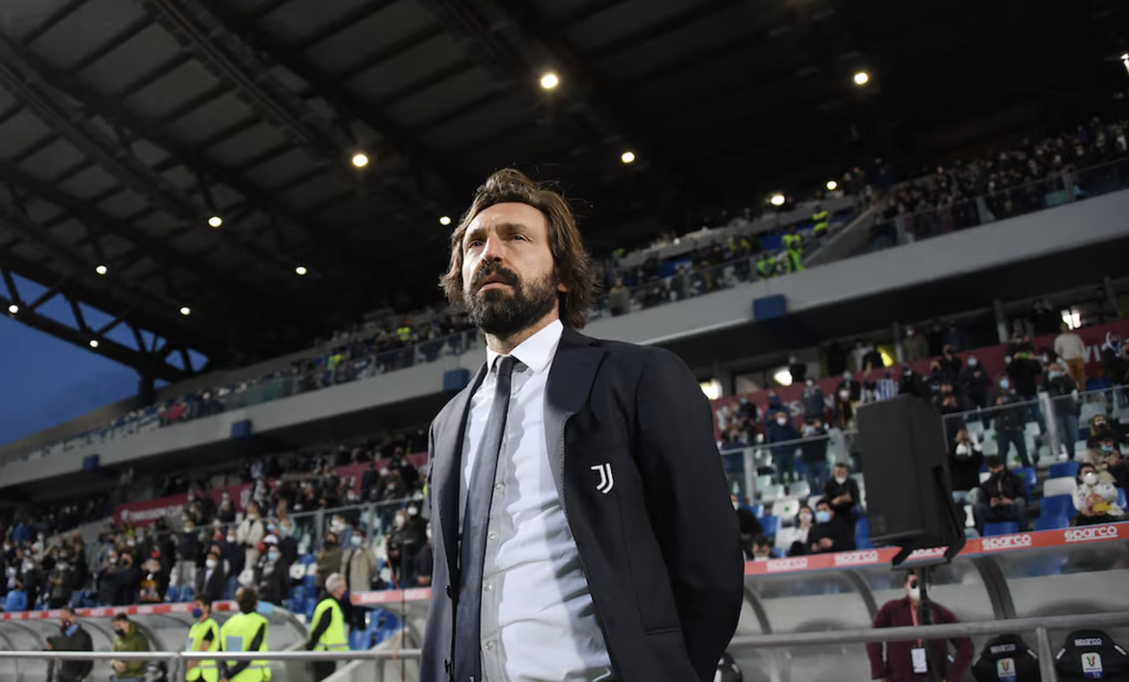 HLV Andrea Pirlo trước trận Juventus gặp Atalanta ở chung kết Cup Italy tại sân Mapei - Città del Tricolore, Reggio Emilia, Italy, ngày 19/5/2021. Ảnh: Reuters