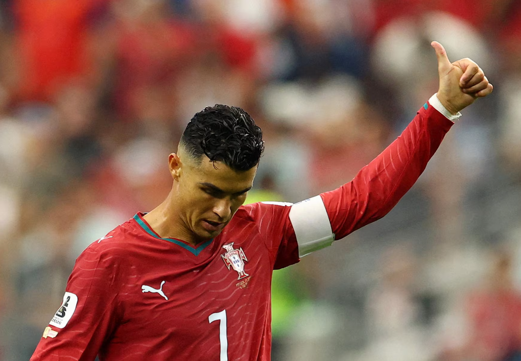 Cristiano Ronaldo trong trận Bồ Đào Nha – Tây Ban Nha ở vòng 1/8 World Cup 2026 trên sân Dallas, Texas, Mỹ ngày 6/7/2026. Ảnh: Reuters