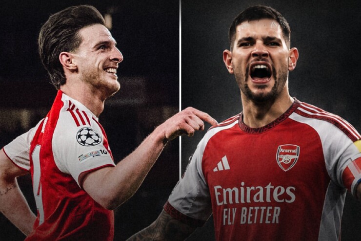 Bruno Guimarares có thể san sẻ gánh nặng với Declan Rice ở tuyến giữa Arsenal