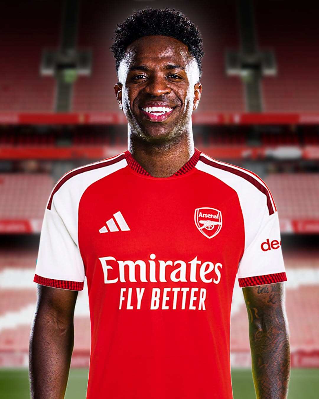 Trên lý thuyết, Vinicius Junior là bản hợp đồng chất lượng nhất có thể của Arsenal