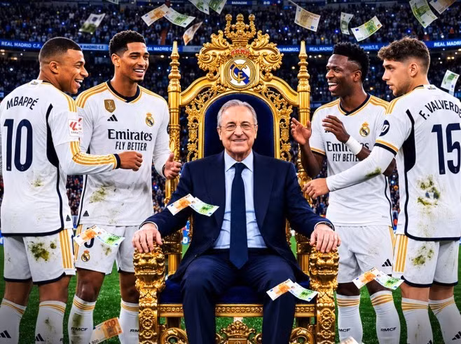 Chủ tịch Florentino Perez đang biến Real Madrid thành vua kiếm tiền của bóng đá thế giới.