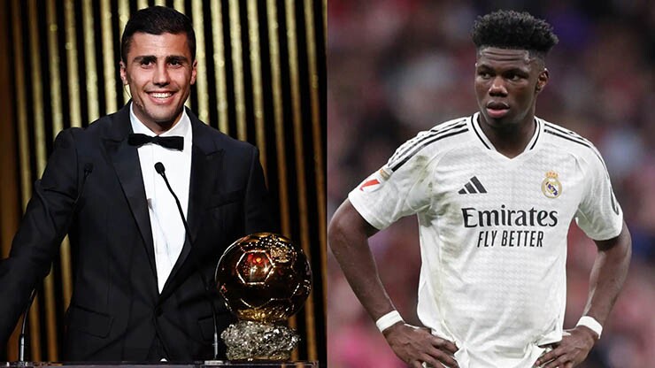 Nếu chiêu mộ thành công Rodri (bên trái), Real Madrid có thể bán Tchouameni