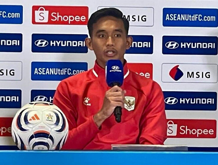 Rizky Ridho tỏ ra khá thận trọng