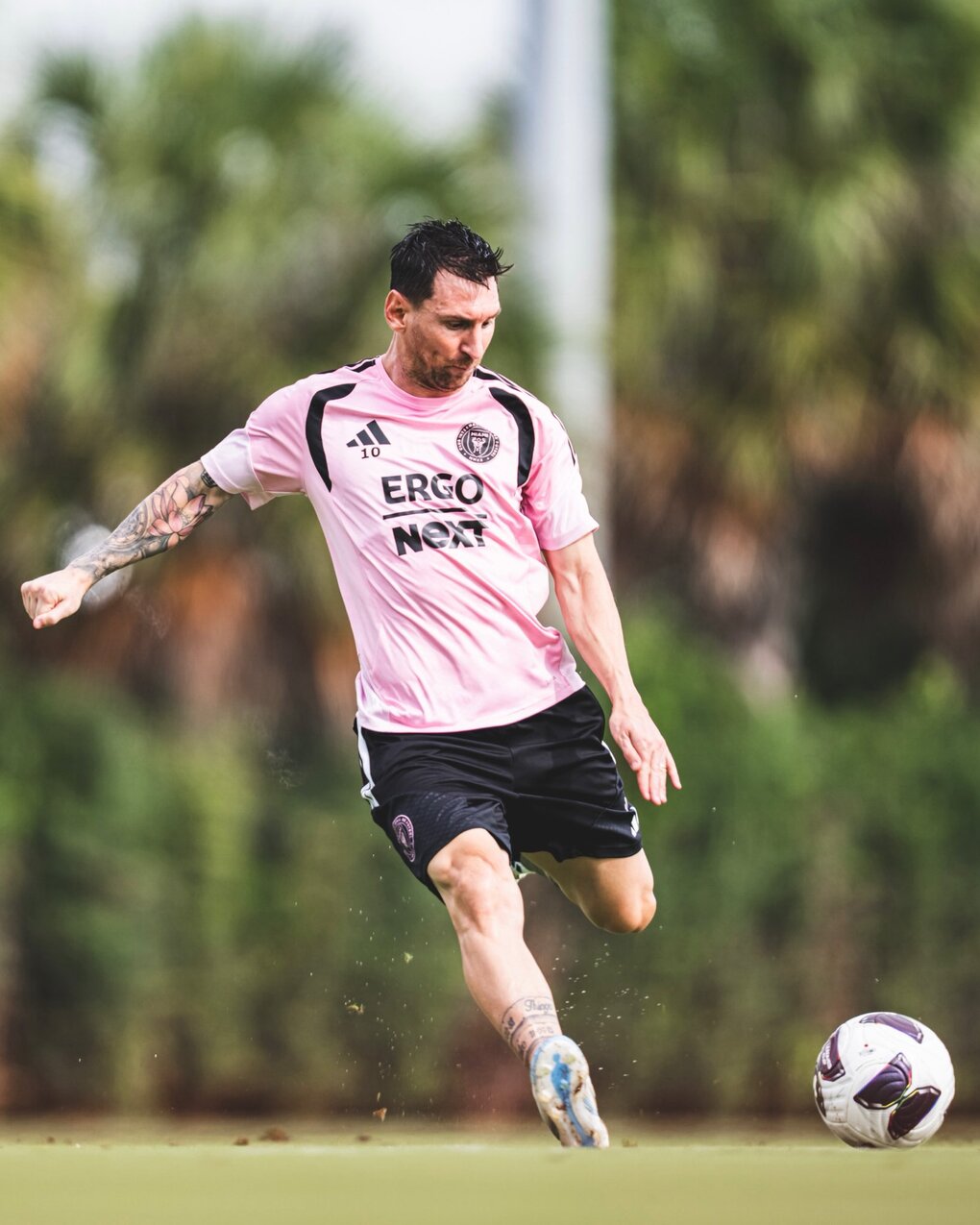 Messi trong một buổi tập của CLB Inter Miami ngày 4/8 tại Florida Blue Training Center, Florida, Mỹ. Ảnh: X/Inter Miami