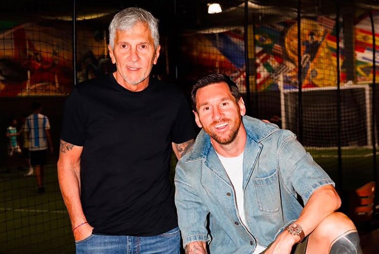 Messi cùng bố Jorge