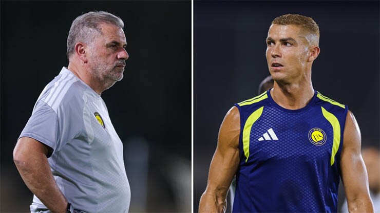 Ronaldo gặp HLV&nbsp;Postecoglou trong giao diện mới