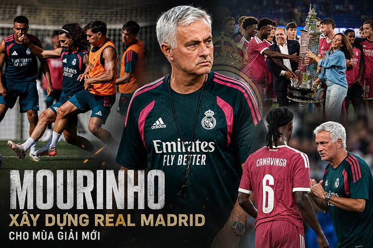 HLV Mourinho đang tích cực xây dựng tập thể Real Madrid