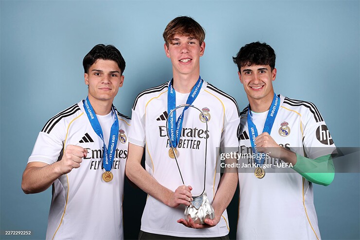 Voloshyn cùng đội trẻ Real Madrid giành chức vô địch UEFA Youth League hồi tháng 4