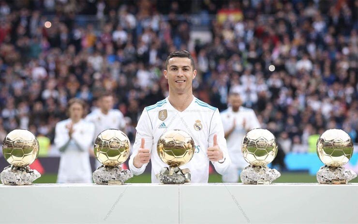 Ronaldo là chủ nhân của 5 danh hiệu Quả bóng vàng