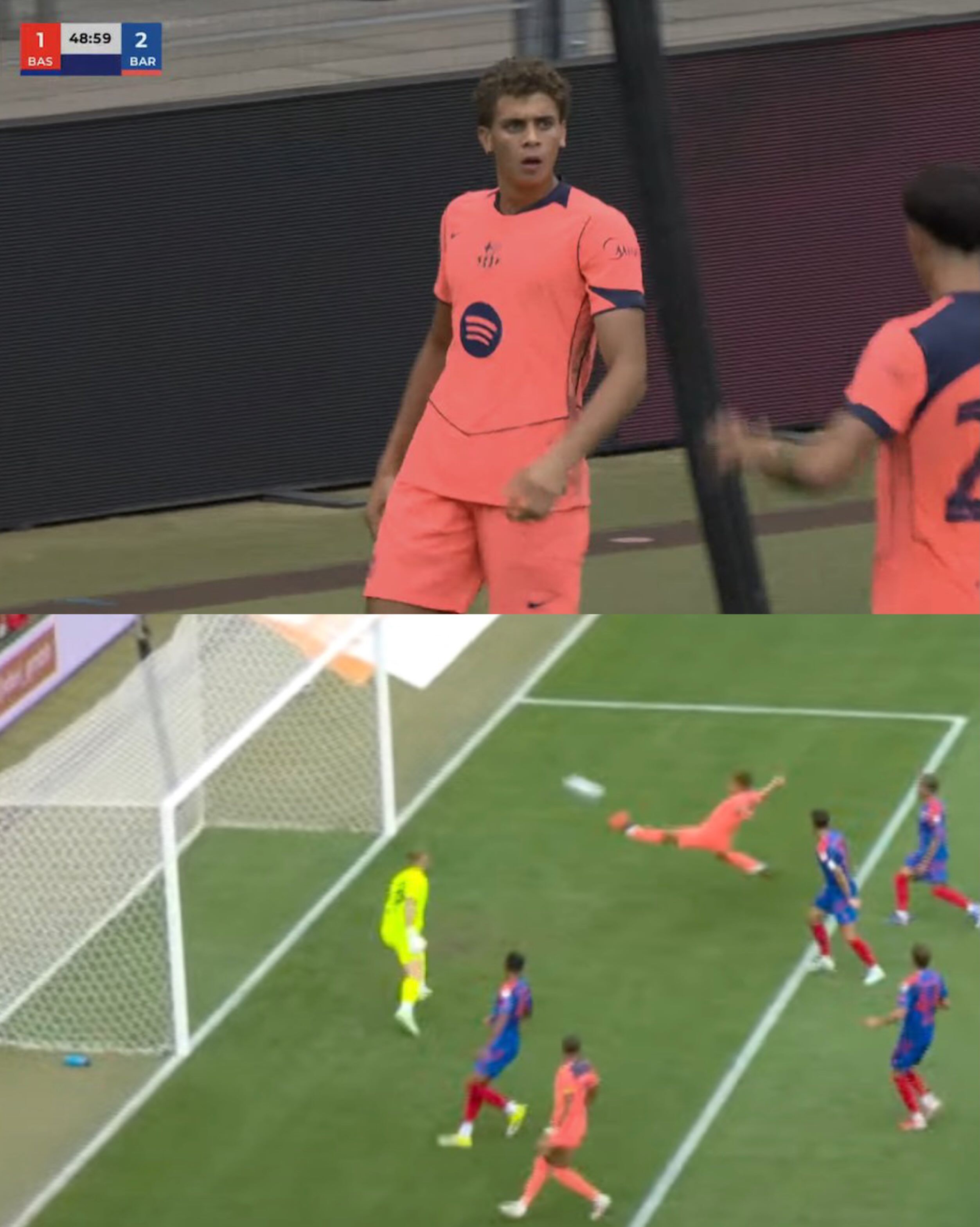 Hazam Abdelkarim băng cắt rất tốt để ghi bàn cho Barcelona trước Basel