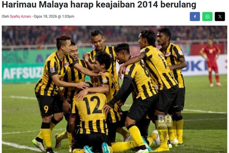 Báo Malaysia mơ phép màu 2014 tái diễn