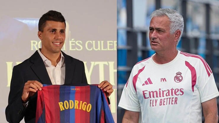 Rodri gia nhập Barca khiến HLV Mourinho không hài lòng