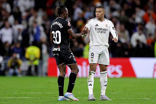 Diomande và Mbappe sau trận Real Madrid - Leganes ở lượt về mùa 2024/25