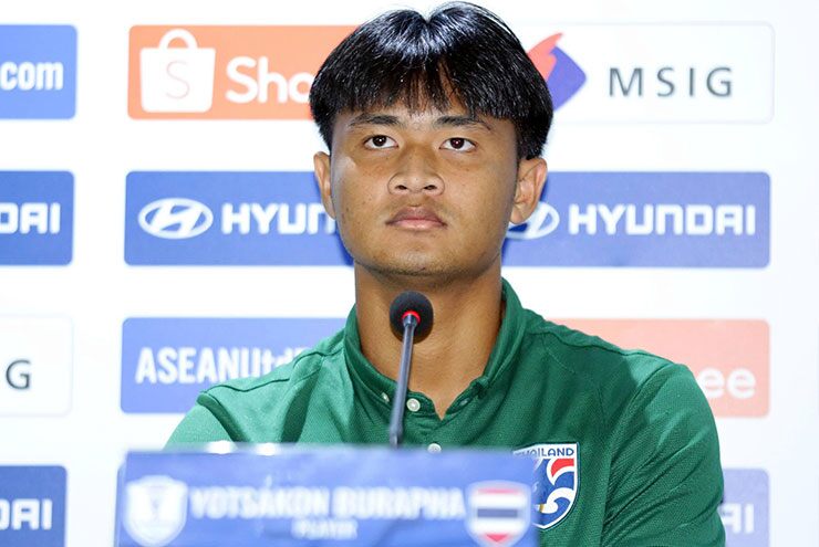 Tiền đạo&nbsp;Yosakorn Burapha của ĐT Thái Lan