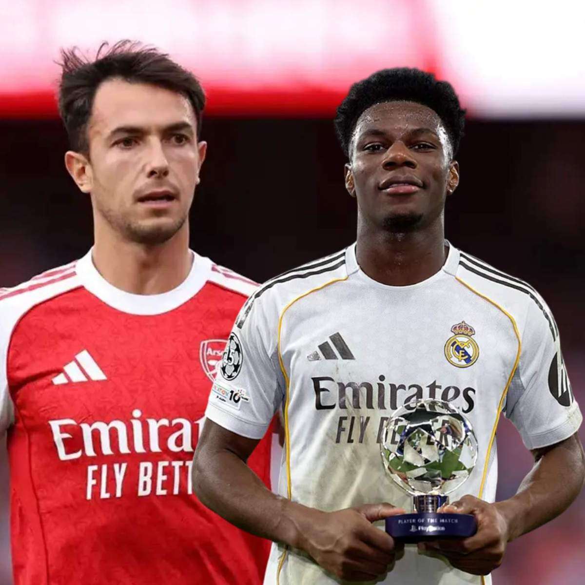 Real Madrid có thể bán Tchouameni (áo trắng) cho MU, nếu mua được Zubimendi