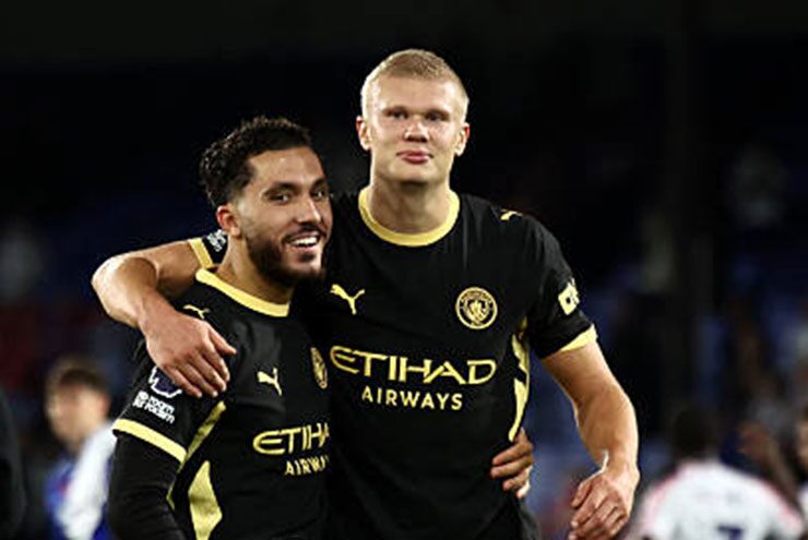 Cherki và Haaland mỗi người 1 cú đúp trước Crystal Palace
