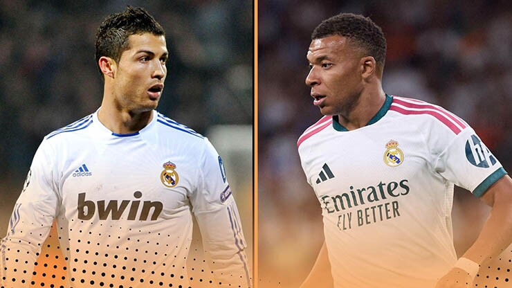 Ronaldo và Mbappe có những so sánh thú vị ở Real Madrid