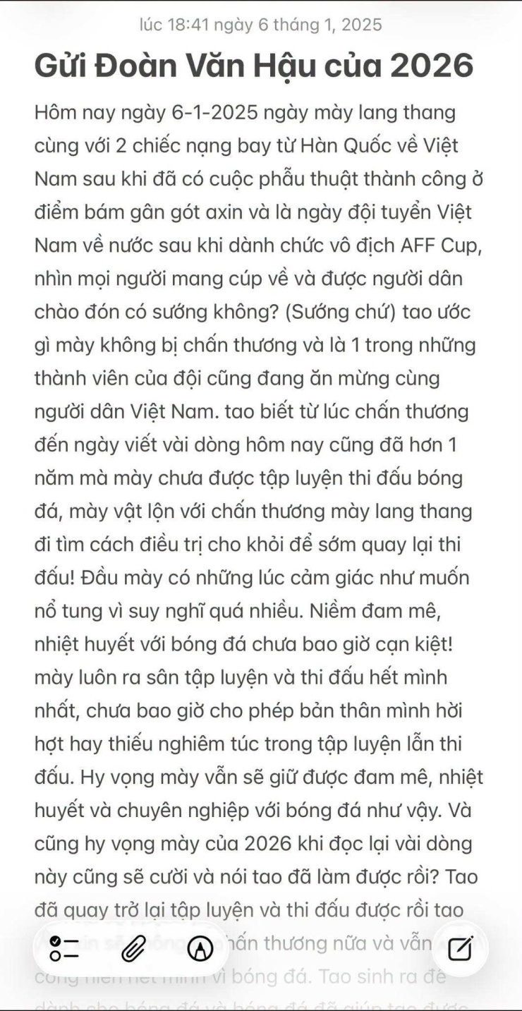 Bức tâm thư xé lòng và lời hồi đáp ngọt ngào của Đoàn Văn Hậu - 3