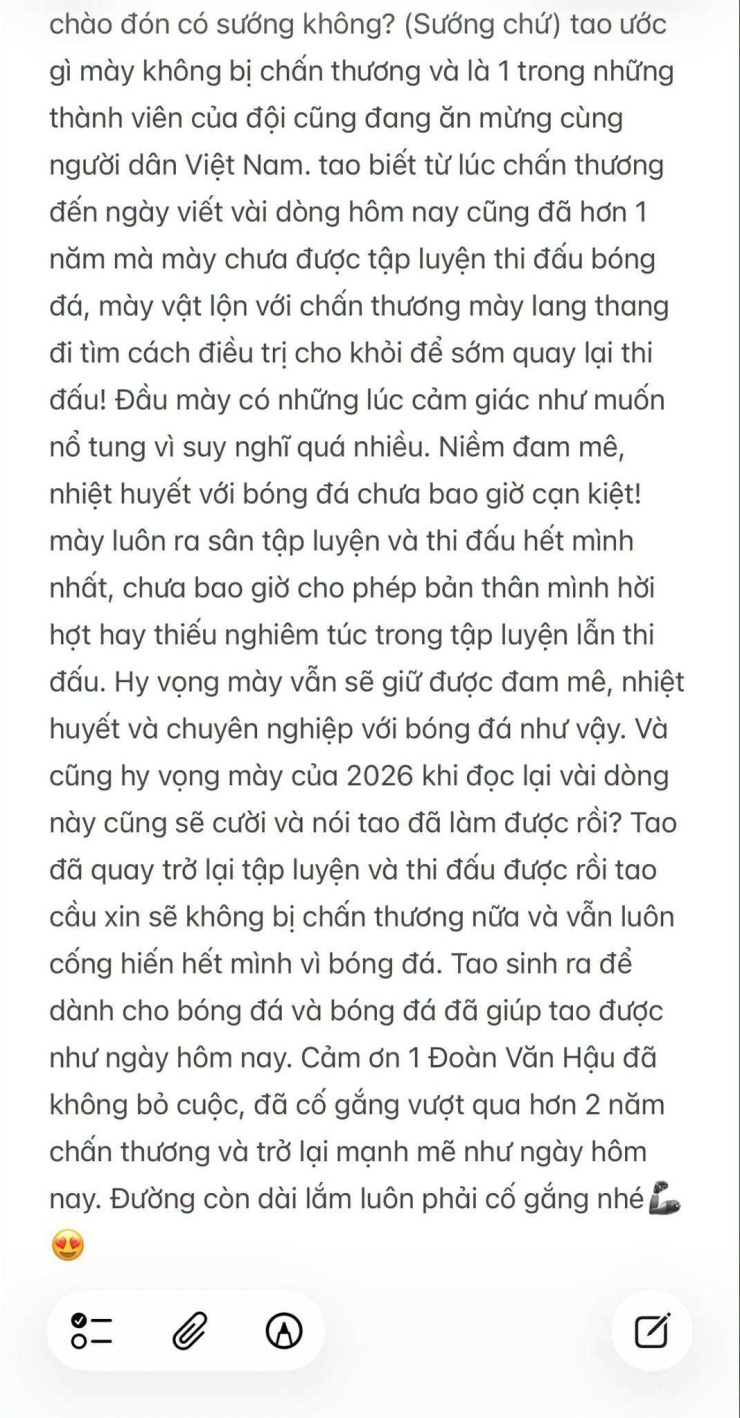 Bức tâm thư xé lòng và lời hồi đáp ngọt ngào của Đoàn Văn Hậu - 4