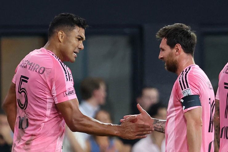 Casemiro và Messi tạo ra thế dẫn bàn cho Inter Miami