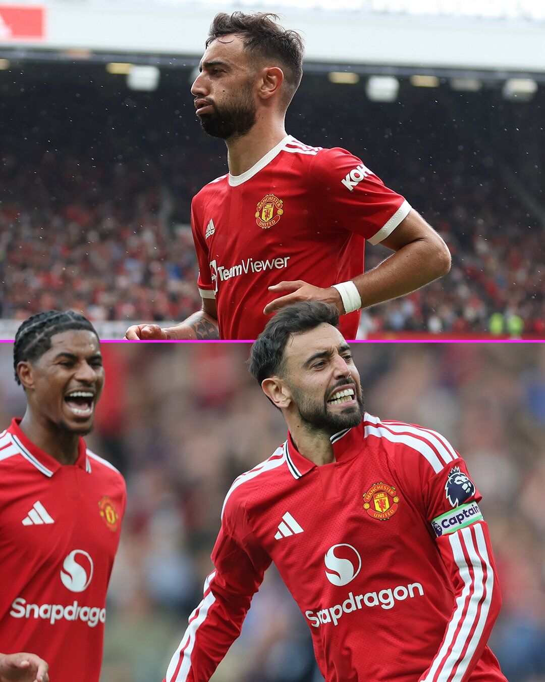Đây là lần thứ hai Bruno Fernandes lập hat-trick trong trận sân nhà đầu tiên của MU tại Ngoại Hạng Anh
