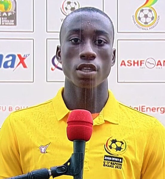 Yan Diomande ở tuổi 14 tại giải U17 tổ chức ở Ghana 2022