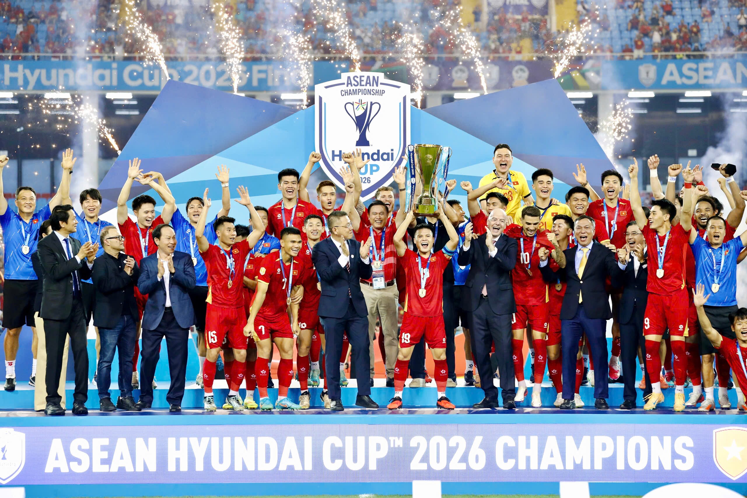 Danh hiệu AFF Cup 2026 là lời khẳng định đanh thép về sức mạnh của ĐT Việt Nam