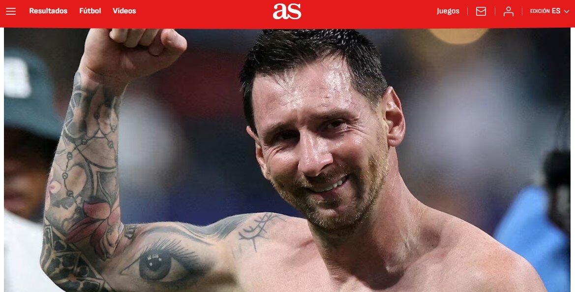 Tờ AS ca ngợi sự vĩ đại của Messi trong màu áo ĐTQG Argentina