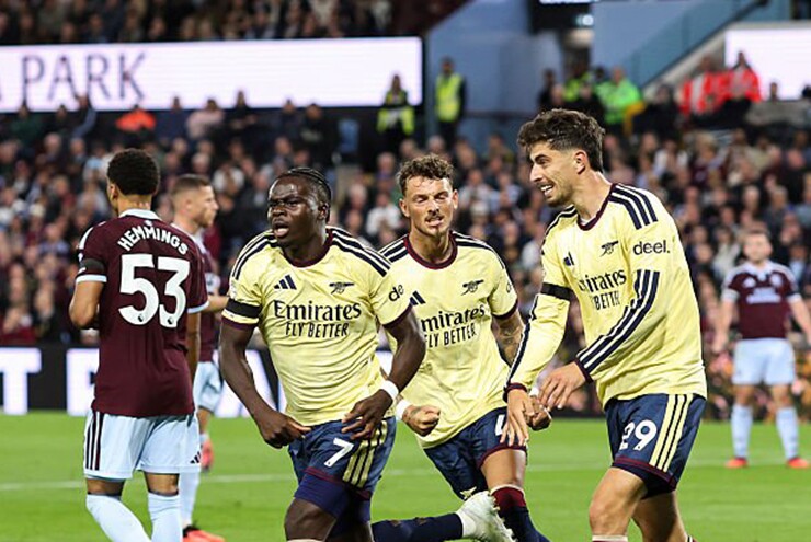 Saka ghi bàn thắng duy nhất giúp Arsenal đánh bại Aston Villa