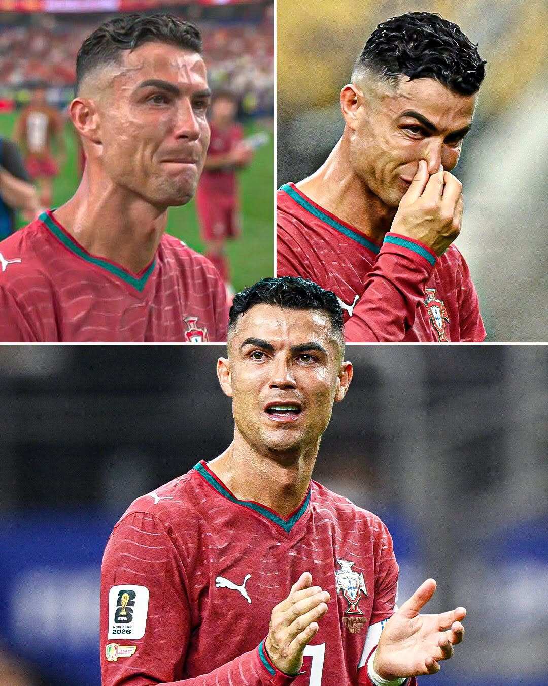 Ronaldo bật khóc sau thất bại ở vòng chung kết World Cup 2026