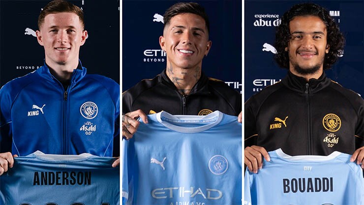 Man City đã chi số tiền khổng lồ để mua các tiền vệ