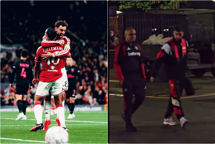 Bruno Fernandes tập tễnh ra về sau khi ghi bàn vào lưới Sabah