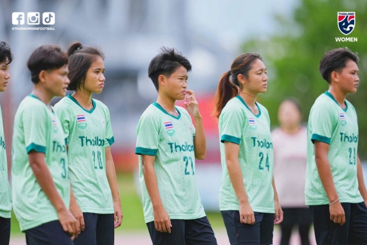 ĐT nữ Thái Lan chuẩn bị cho ASIAD 2026. (Ảnh: FAT). 