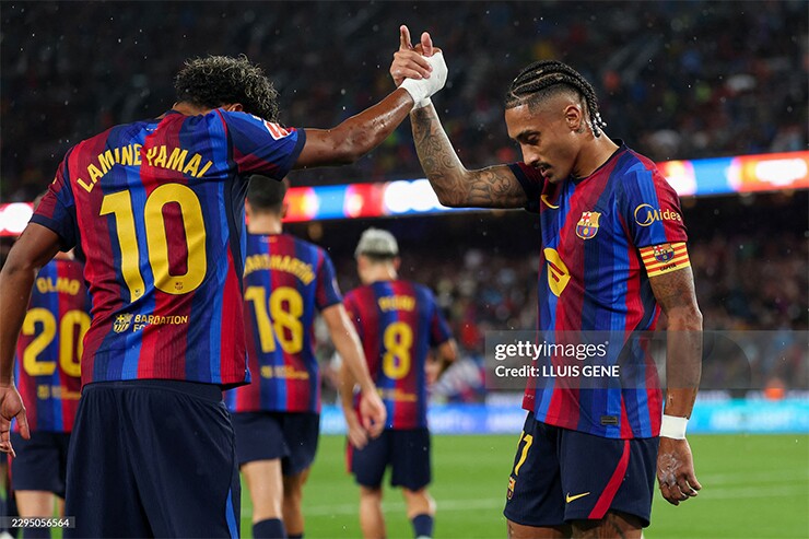 Raphinha đã có hat-trick đầu tiên ở mùa giải 2026/27 trong màu áo Barcelona
