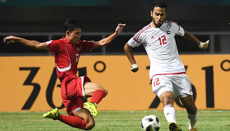 Trận đấu giữa U23 UAE và U23 CHDCND Triều Tiên diễn ra căng thẳng