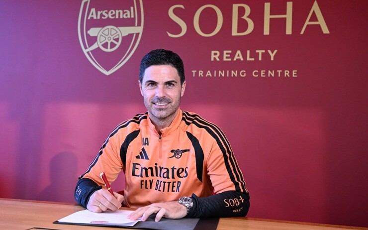 HLV Arteta ký hợp đồng mới có thời hạn 4 năm với Arsenal, trong một thỏa thuận béo bở