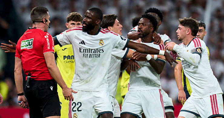 Vinicius Junior đối mặt với án phạt treo giò 4 trận sau tấm thẻ đỏ ở trận gặp Villarreal.