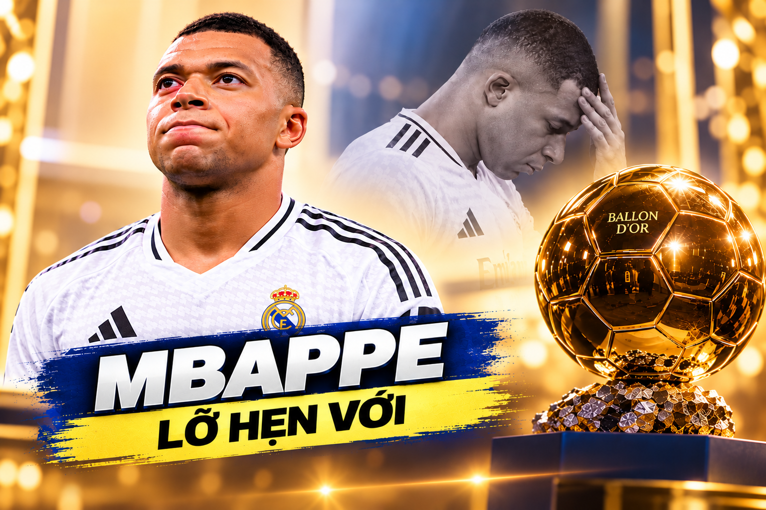 Mbappe lại lỡ hẹn với "Quả bóng vàng"