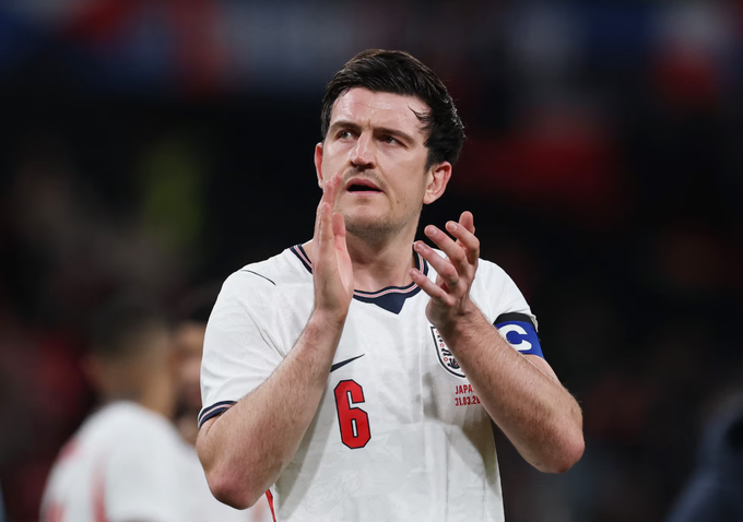 Harry Maguire phản ứng sau trận giao hữu Anh thua Nhật Bản trên sân Wembley, London, Anh ngày 31/3/2026. Ảnh: Reuters