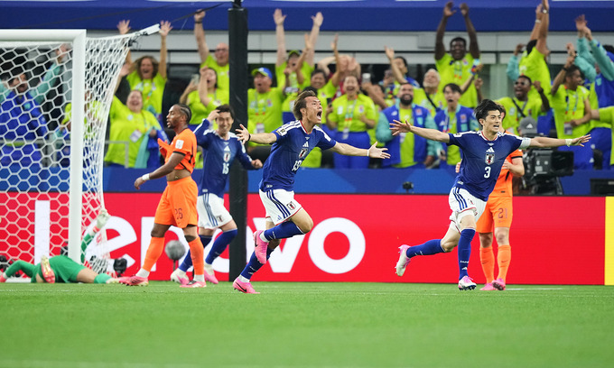Nhật Bản hòa Hà Lan 2-2 ở trận ra quân bảng F World Cup 2026, trên sân Dallas ở Mỹ, ngày 15/6/2026. Ảnh: AP