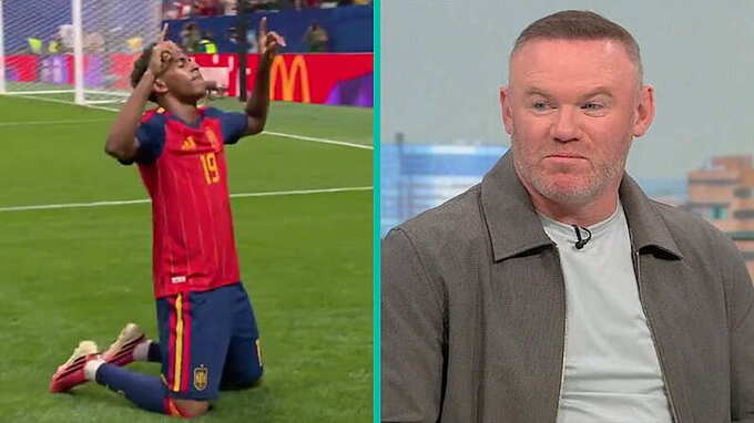 Rooney bình luận trên BBC sau khi Yamal ghi bàn vào lưới Arab Saudi. Ảnh: Balls