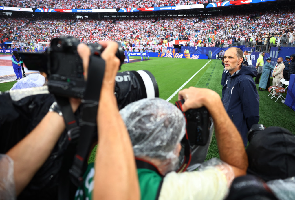 HLV Thomas Tuchel trước trận Anh thắng Panama 2-0 ở lượt cuối bảng L World Cup 2026 trên sân MetLife, East Rutherford, New Jersey, Mỹ ngày 27/6/2026. Ảnh: Reuters