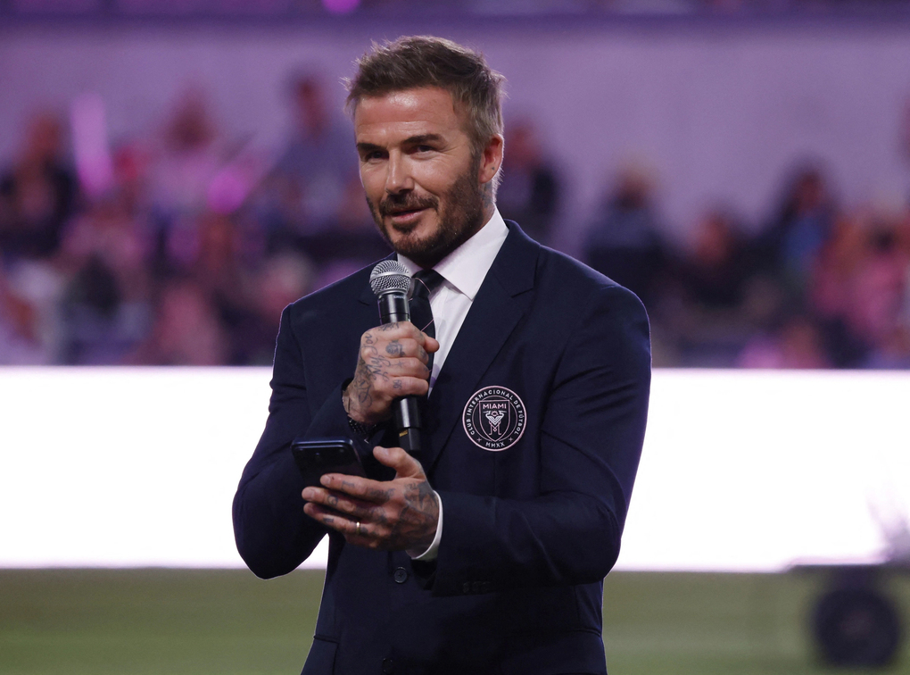 Đồng sở hữu Inter Miami CF David Beckham trước trận gặp Austin FC trên sân Nu, Miami, bang Florida, Mỹ ngày 4/4/2026. Ảnh: Reuters
