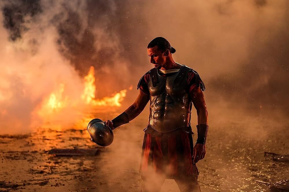 Tạo hình của Zlatan Ibrahimović ở phim Asterix & Obelix: The Middle Kingdom (2023). Ảnh: Pathé Films