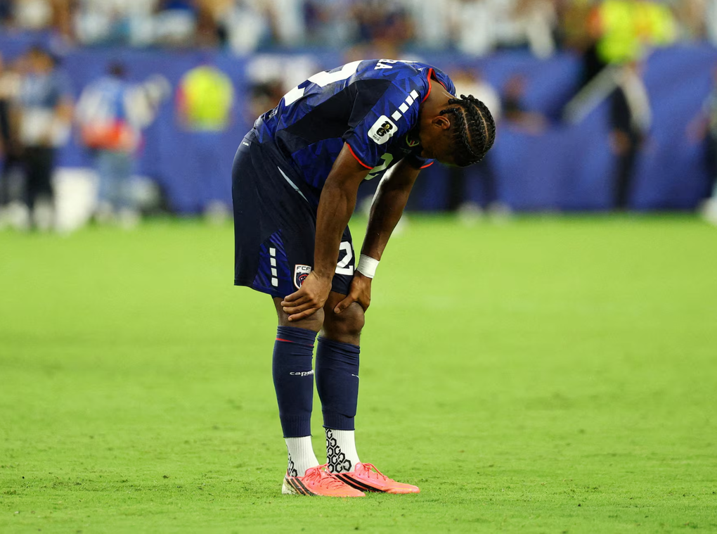 Steven Moreira sau trận Argentina – Cape Verde ở vòng 1/16 World Cup 2026 trên sân Hard Rock, Miami, Mỹ ngày 3/7/2026. Ảnh: Reuters