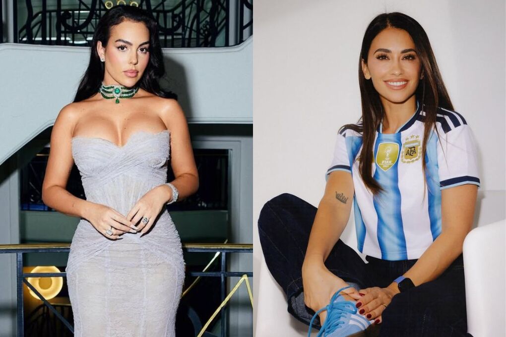 Chân dung Georgina Rodriguez (trái) và Antonela Roccuzzo. Ảnh: Instagram Georgina Rodriguez, Antonela Roccuzzo