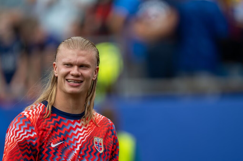 Erling Haaland trong một trận đấu tại World Cup gặp đội tuyển Pháp hôm 26/6 tại sân vận động Gillette ở Foxborough, bang Massachusetts, Mỹ. Ảnh: Sebastian Restrepo/MassLive