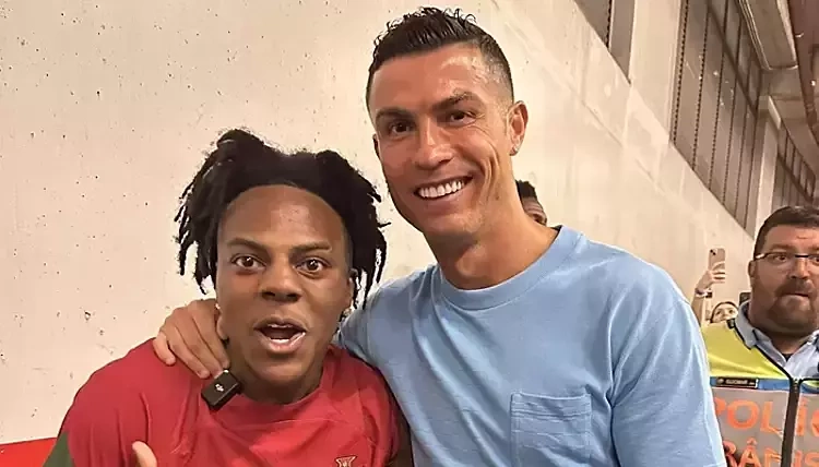 Speed vui mừng khi được gặp thần tượng Ronaldo năm 2023.
