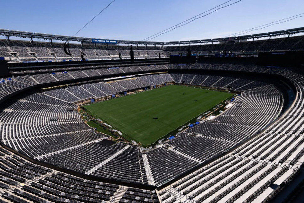 Sân vận động New York New Jersey Stadium ở East Rutherford, bang New Jersey, Mỹ. Ảnh: The Mecury News